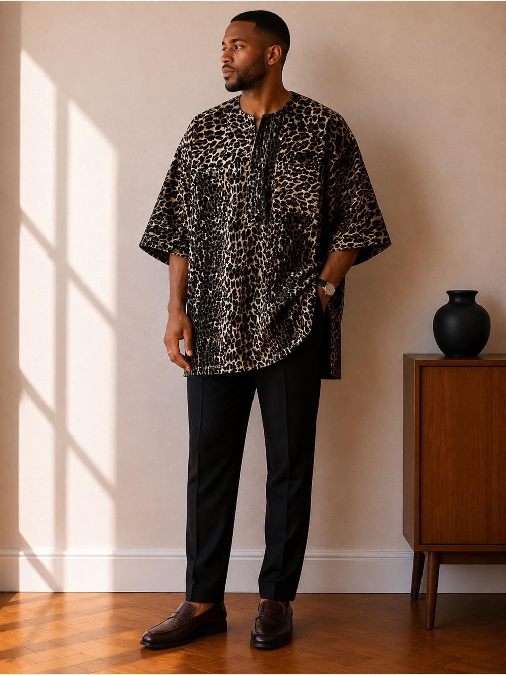 Traditional African Nigerian handmade custom shirt
